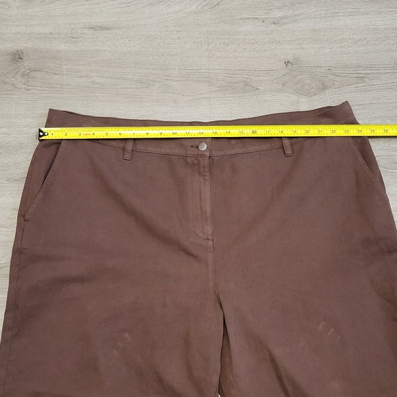 Eileen Fisher Chocolate Wide Leg Pants - Picture 8 of 8